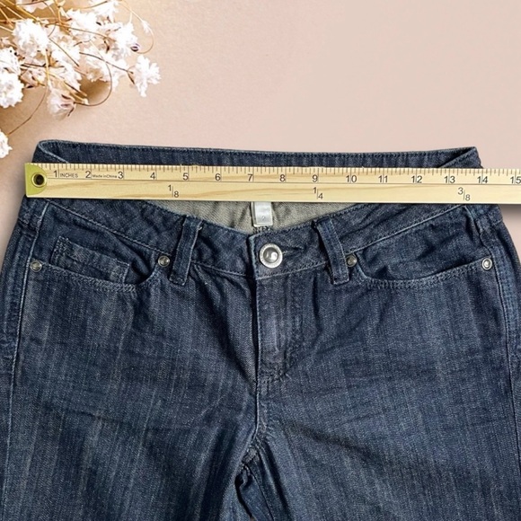 LC Lauren Conrad Size 2 Dark Wash Jeans Straight Leg 5-Pocket Button Zip Closure - Picture 7 of 12